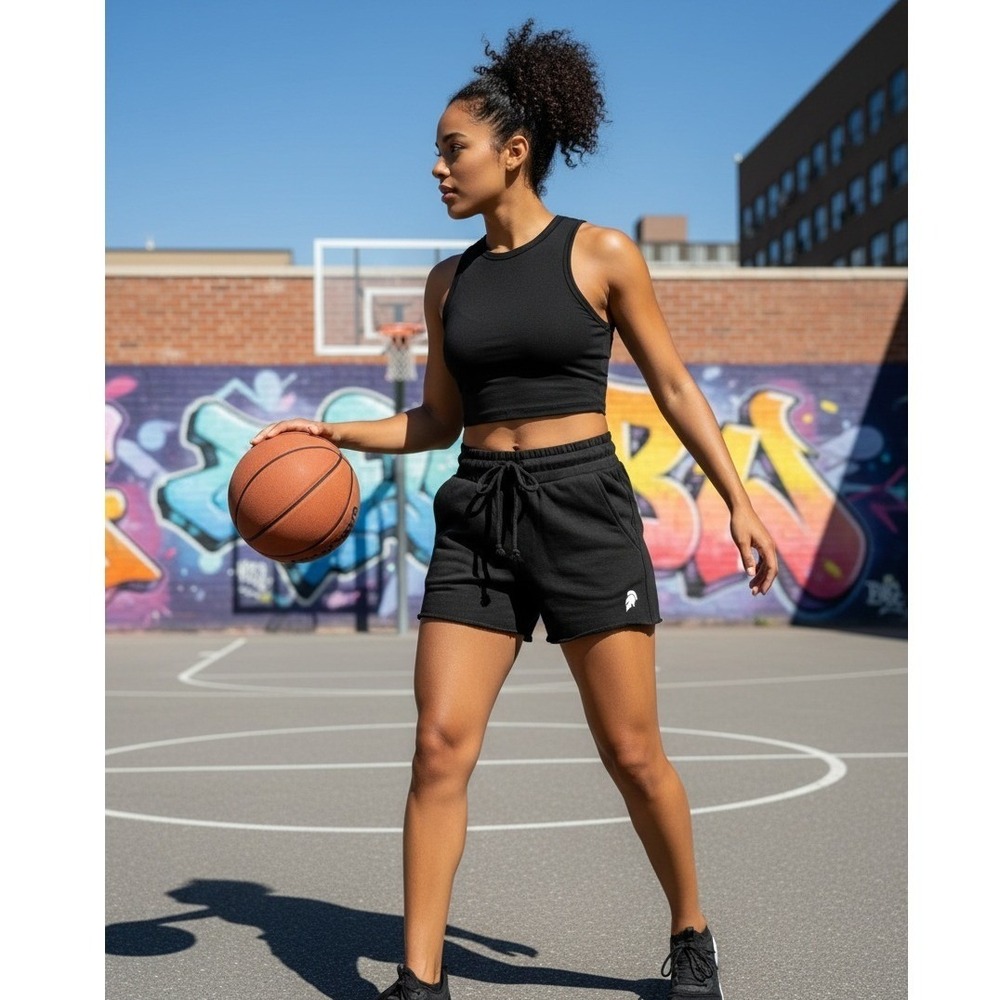 Brigade Shorts Womens Size S Black Lounge Casual Activewear Athleisure Preppy